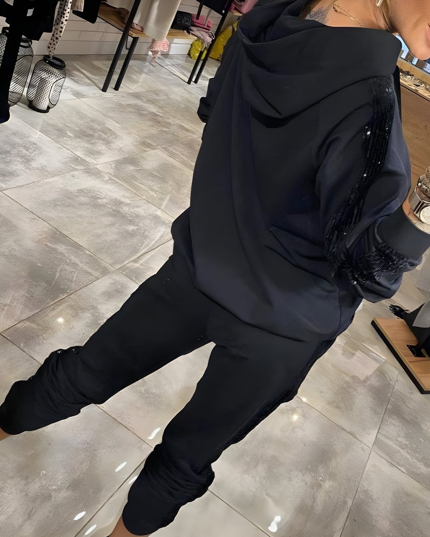 Anaïs™ | Ensemble deux pièces à paillettes élégant