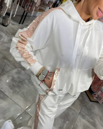 Anaïs™ | Ensemble deux pièces à paillettes élégant