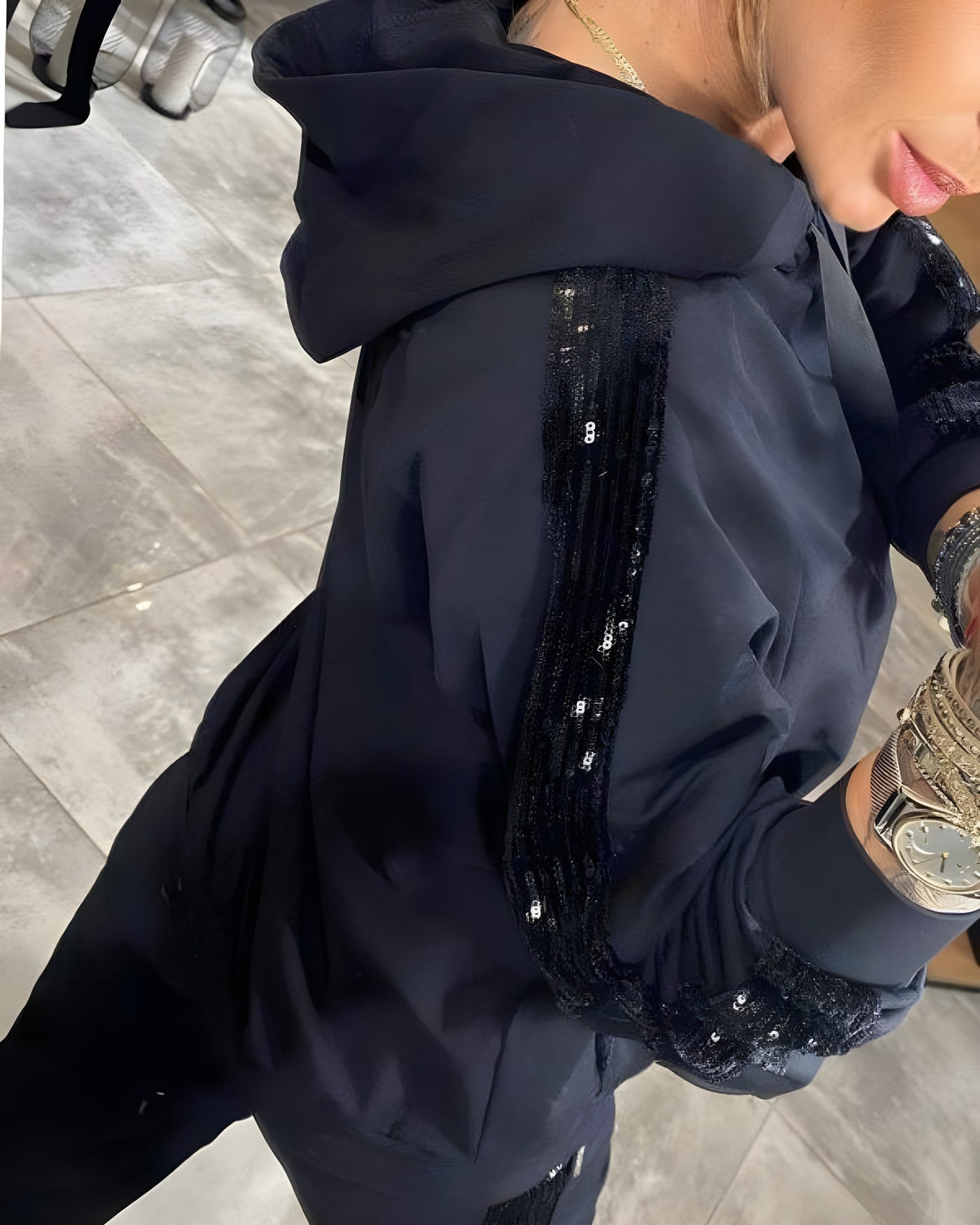 Anaïs™ | Ensemble deux pièces à paillettes élégant