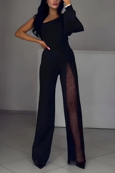 Cléa™ | Combinaison scintillante asymétrique