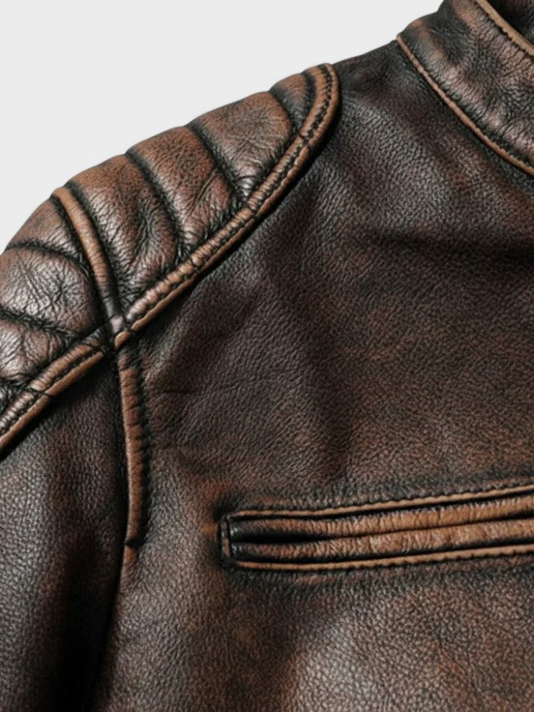 Troels™ | Veste en cuir premium