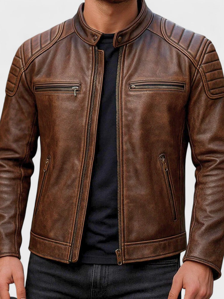 Troels™ | Veste en cuir premium