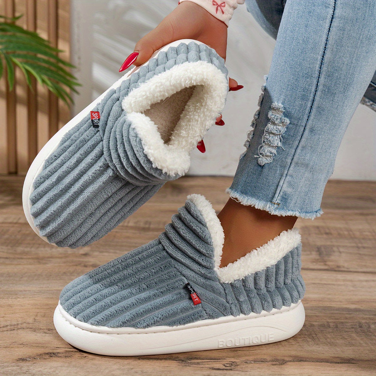 Nino™ | Chaussons en peluche CozyStep